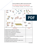 Elements Compounds and Mixtures HW For Assessment