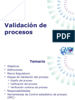 Validacion de Procesos - Repaso