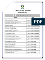 Olímpiada Nacional de Ciências-2023