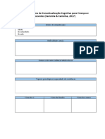 Diagrama de Conceitualização Cognitiva para Crianças e Adolescentes (Caminha & Caminha, 2017)