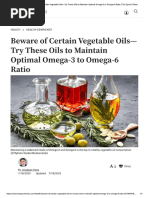 Beware of Certain Vegetable Oils-Try Th... A-3 To Omega-6 Ratio - The Epoch Times