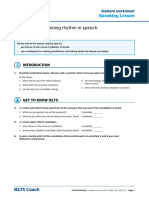 The Future: Maintaining Rhythm in Speech: Speaking Lesson