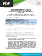 Guía de Actividades y Rúbrica de Evaluación - Fase 2 - Diagnóstico y Reconocimiento Del Problema de Investigación