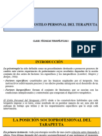 Capítulo 2 El Estílo Personal Del Terapeuta