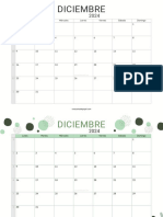 Calendario Diciembre 2024 - UnaCasitaDePapel