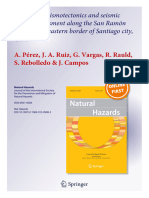 2013 - Campos - Improving Seismotectonics and Seismic Hazard Assessment Along The San Ramón Fault at The Eastern Border of Santiago City