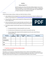 Dietary Analysis 3