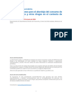 Recomendaciones para El Abordaje Del Consumo de Alcohol, Tabaco y Otras Drogas en El Contexto de COVID-19