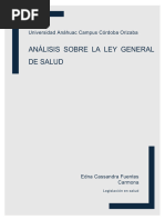 Análisis Sobre La Ley General de Salud