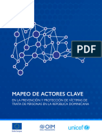 Mapeo de Actores Clave en La Prevención y Protección de Víctimas de Trata de Personas en República Dominicana - Publicación