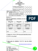 Evaluation G3 Les Zones Climatiques Sur La Terre