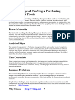 Purchasing Management Thesis