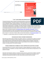 Usp Chapter 1079 - Good Storage and Shipping Practices