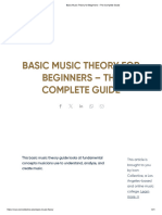 Basic Music Theory For Beginners - The Complete Guide