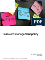 TRP Password Management Policy