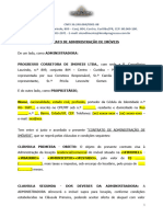 Contrato de Administração de Imóveis