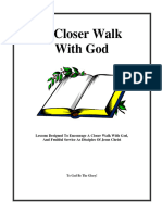 A Closer Walk With God