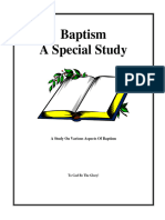 Baptism - A Special Study