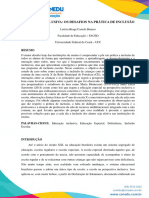 Educação Inclusiva - Os Desafios Na Prática de Inclusão - CONEDU