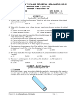 Maths Class VIII Practice Test 11 Chapter 10 Mensuration