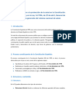 Tema 1. El Derecho A La Proteccion de La Salud en La CE y La Ley General de Sanidad