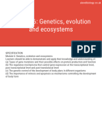 Module 6 - Genetics, Evolution and Ecosystems