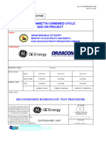 Recommended Hydrostatic Test Procedure