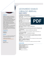 Ing. Leonardo Emilio Giraldo Bernal CV