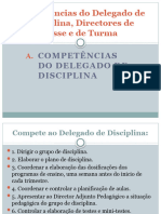 Competências Do Delegado de Disciplina, Directores de