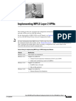 Implementing MPLS Layer 2 VPNs