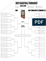 2024 NCAA Men's Blank Bracket