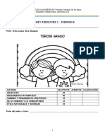 Examen Trimestre 2-B Tercer Grado