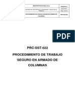 PRC-SST-022 Procedimiento Seguro de Armado de Columnas