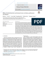 Effect of External Pressure and Internal Stress On Battery Performance