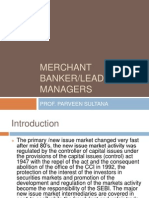 Merchant Banker/Lead Managers: Prof. Parveen Sultana