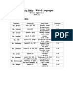 FHS Safety Nets - World Languages 11-12