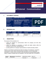 Internal - External Communication Procedure