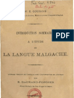 Cousins, William Edward. 1897. Introduction Sommaire À L'étude de La Langue Malgache.