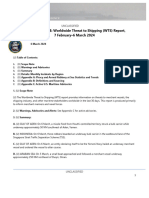 U.S. Navy Office of Naval Intelligence Worldwide Threat To Shipping (WTS) Report, 7 February To 6 March 2024