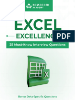 25 Must-Know Excel Interview Questions?