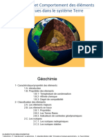 Distribution Et Comportement Des Elements Chimiques