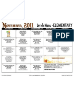 Elem Lunch Menu Nov 11