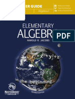 A Look Inside - Elementary Algebra (Teacher Guide - Revised)