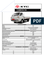 KYC D5 MINI CAMION Ficha Técnica