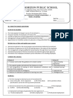 New Horizon Public School: Topic: Staffing