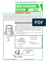 Segunda Ley de Newton para Quinto Grado de Secundaria