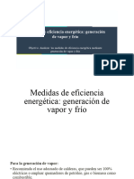 Medidas de Eficiencia Energética Generación de Vapor y Frío