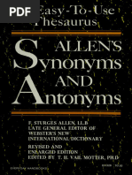 Allen's Thesaurus - Synonyms and Antonyms 2 Ed. (Allen Frederic Sturges) (Z-Library)