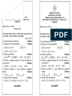 Prova de Matemática Da 7 Classe Do Beira Alta