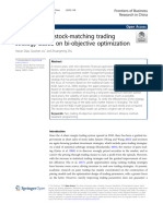 Research On A Stock-Matching Trading Strategy Based On Bi-Objective Optimization